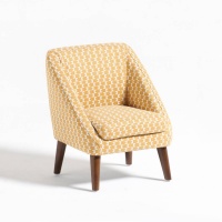 Кресло Smon Enfant 1-мест. желтый LA REDOUTE INTERIEURS  фото, kupilegko.ru